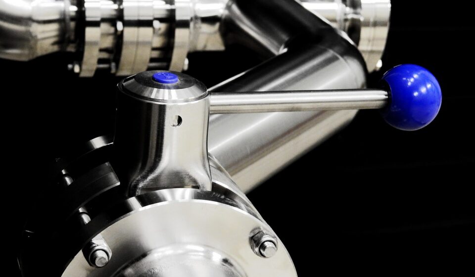 industry, metal, stainless steel, anlagentechnik, technology, tube, faucet, stopcock, valve, shut down, closure, close