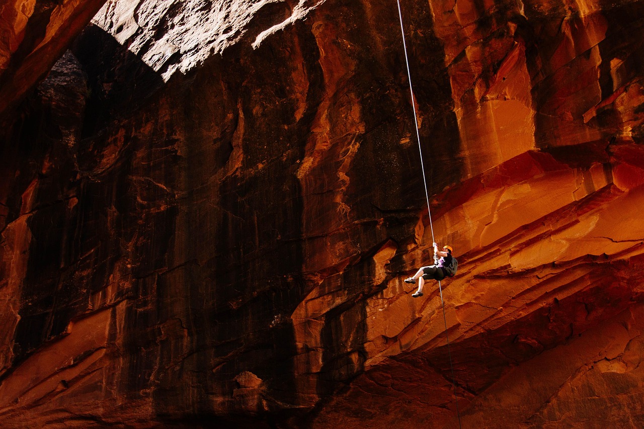 mountain climbing, abseiling, nature, rappelling, mountain climber, mountains, rock climbing