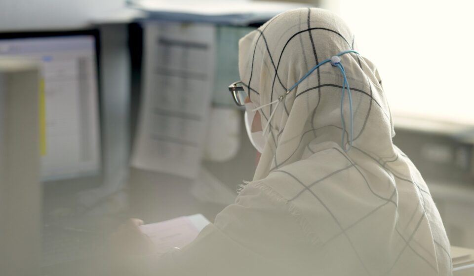 woman, administrator, computer, concentration, hijab, mask, muslim, hijab, hijab, hijab, hijab, hijab, muslim, muslim, muslim