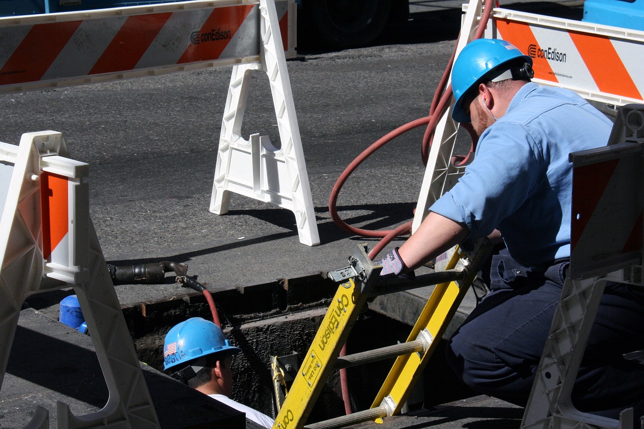 repair, maintenance, construction, service, mechanic, teamwork, equipment, ladder, industry, emergency, safety, danger, helmets, protection, hazard, risk, ladder, hazard, hazard, hazard, hazard, hazard