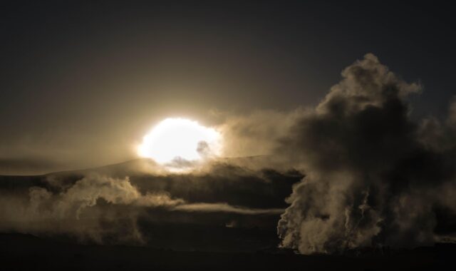 bolivia, geyser, altitude, fume, heat, steam, nature, sunrise, air, water