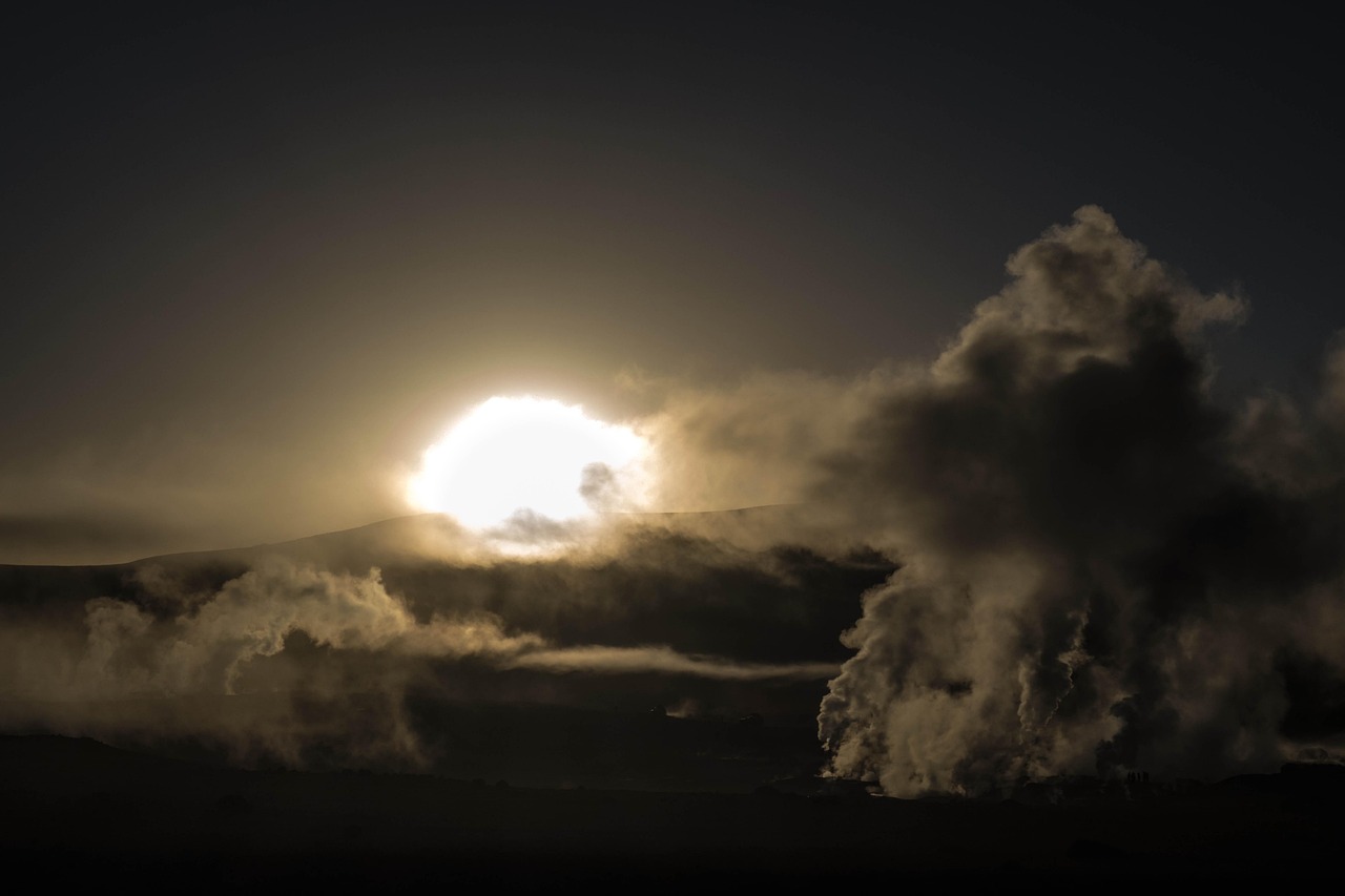 bolivia, geyser, altitude, fume, heat, steam, nature, sunrise, air, water