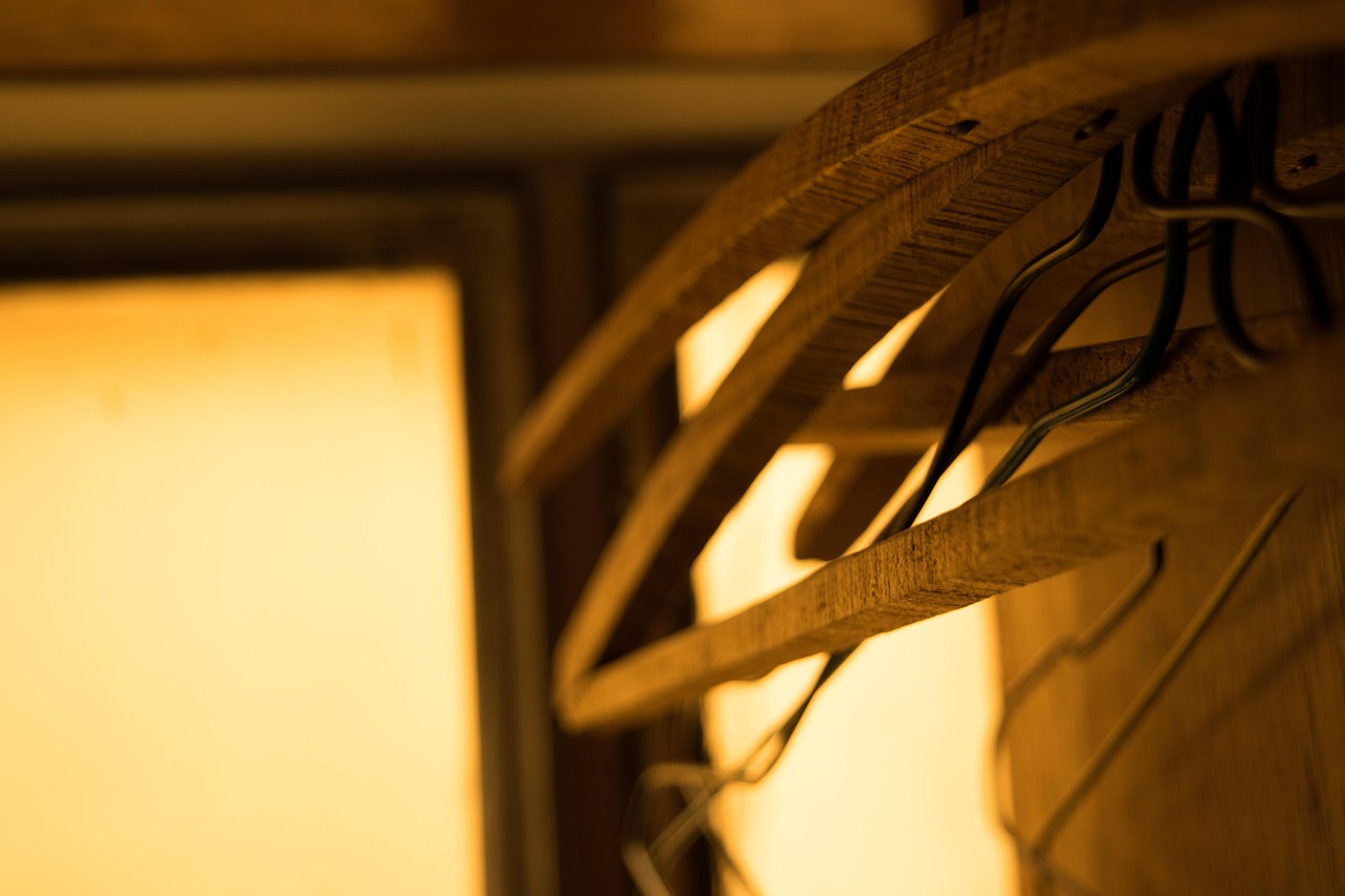 indoor, wooden, hangers, closet, closet, closet, closet, closet, closet
